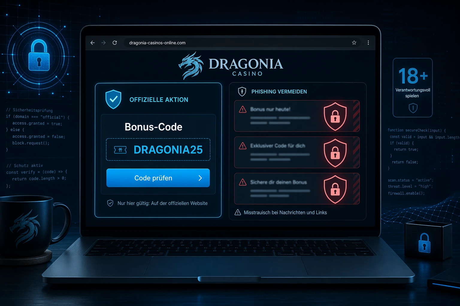 Sicherheit rund um Codes und Bonusangebote